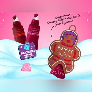 NYX professional makeup Gingerbread man Smushy matte lip balm holder